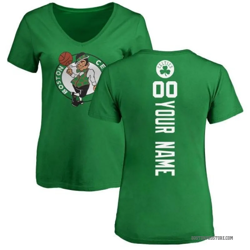 Custom Men's Green Boston Celtics Kelly Backer T-Shirt - Celtics Store