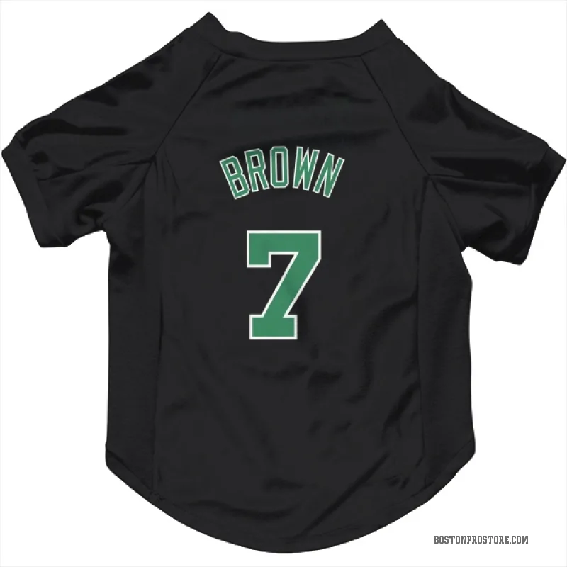 Jaylen Brown Black Boston Celtics Cat & Dog Pet Jersey - Celtics Store