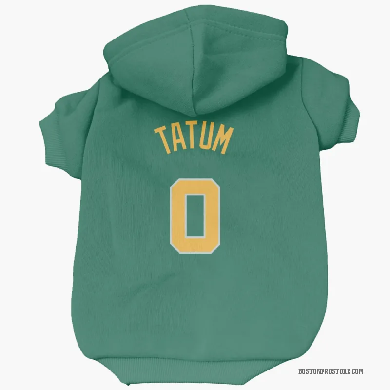 Jayson Tatum Yellow Boston Celtics Green Cat Dog Pet Hoodie Celtics Store