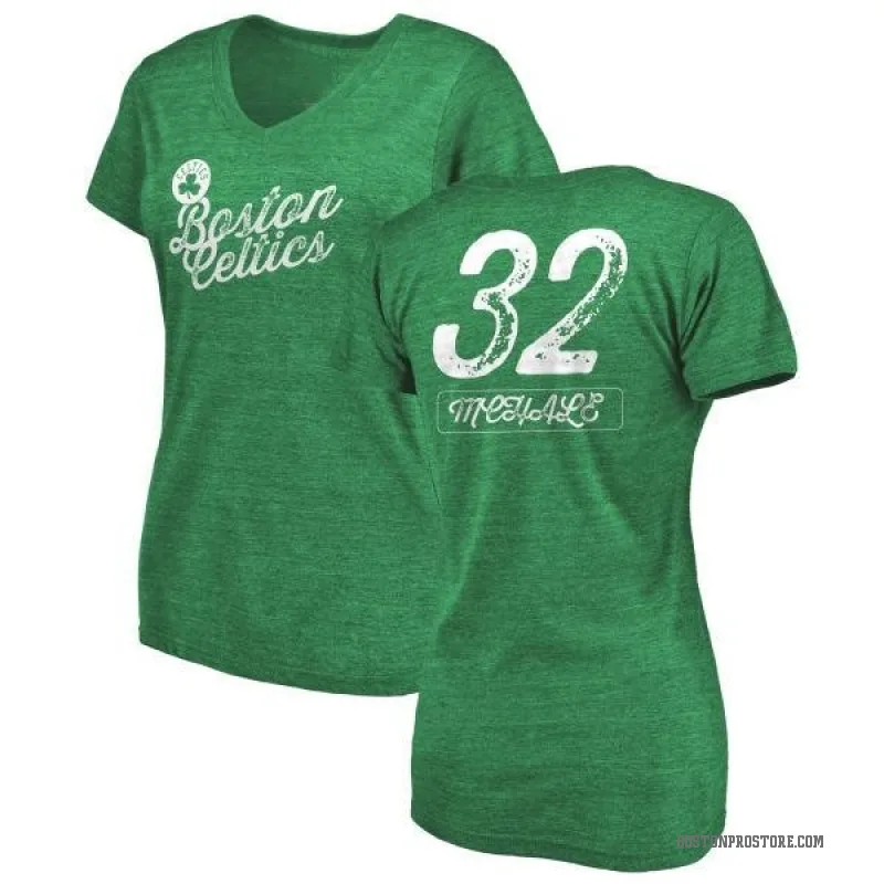 Kevin Mchale Women's Green Boston Celtics Sideline V-Neck T-Shirt