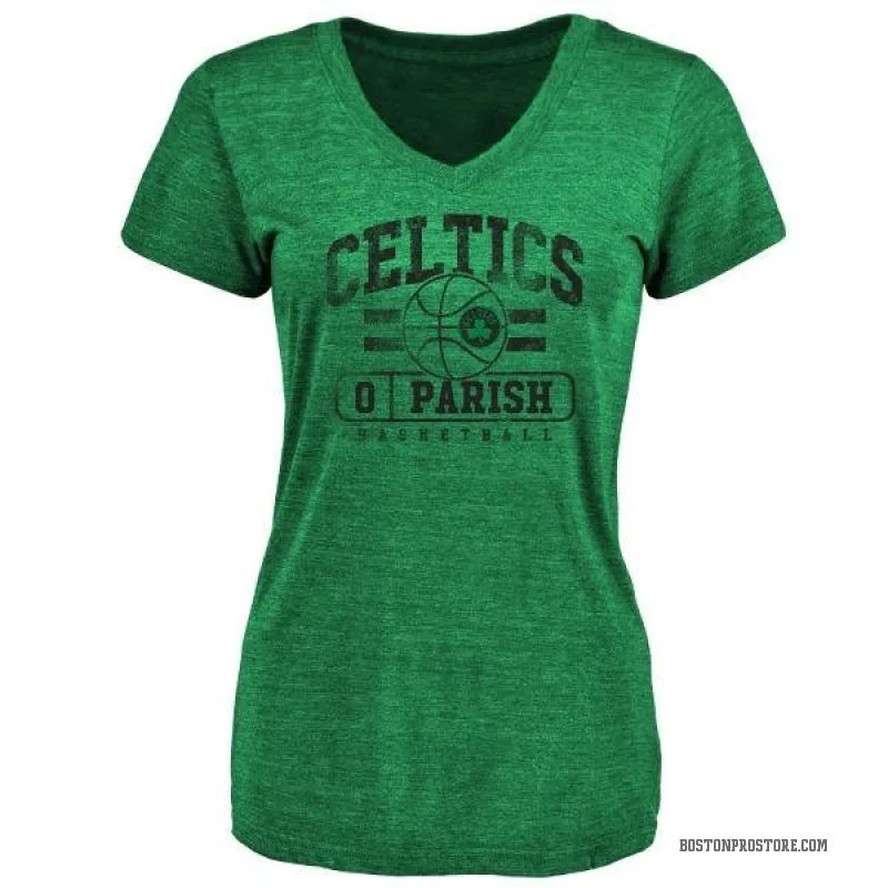 Robert Parish Women's Green Boston Celtics Baseline T-Shirt