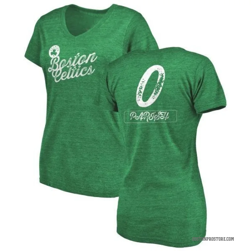 Robert Parish Women's Green Boston Celtics Sideline V-Neck T-Shirt